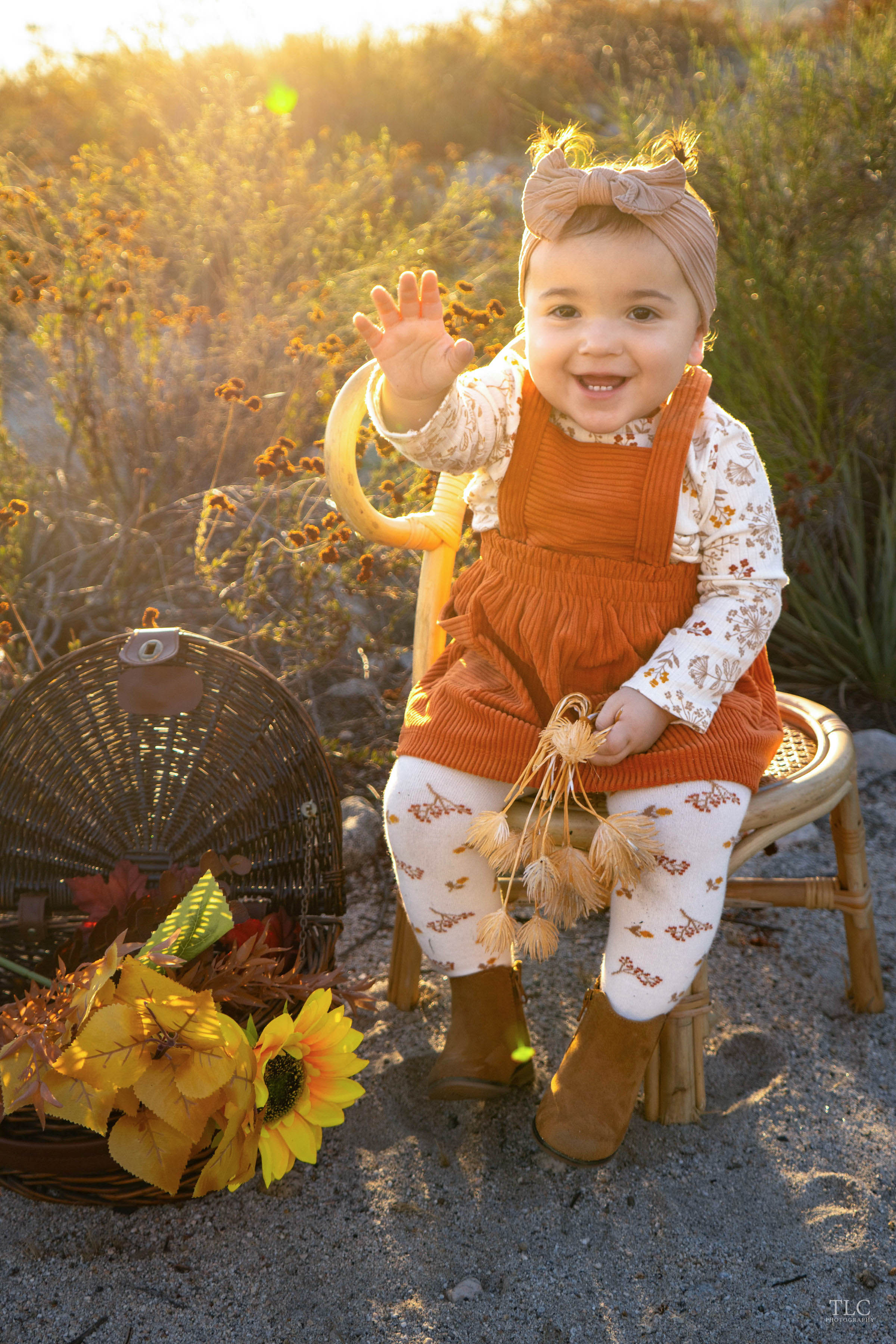Candid outdoor portrait