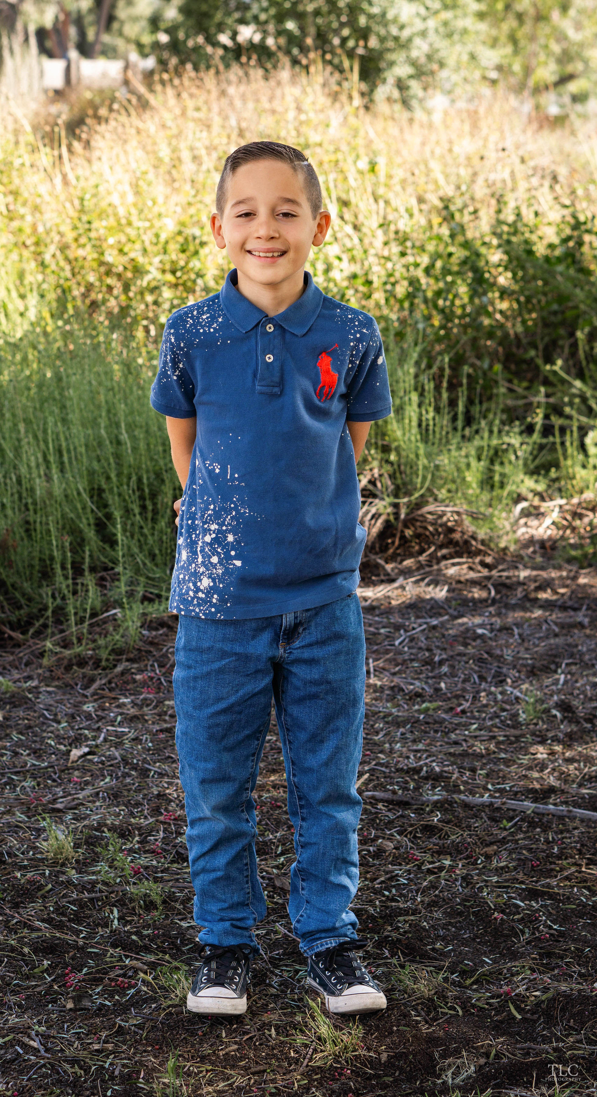 Outdoor portrait at golden hour