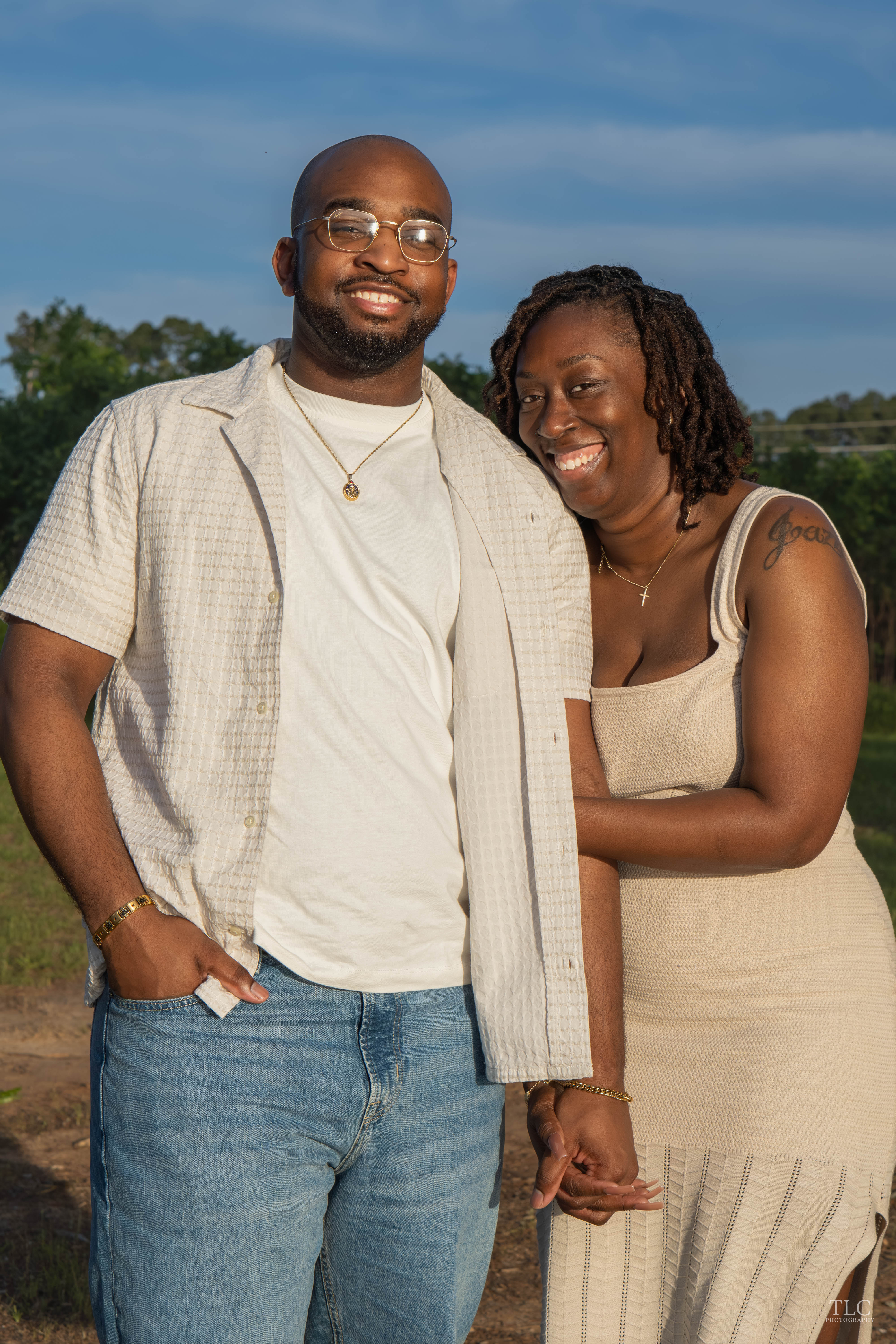 Sunlit outdoor portrait